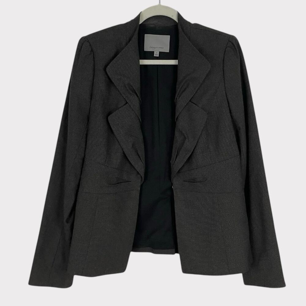 Classiques Entier Grey Double Lapel Button Down S… - image 1